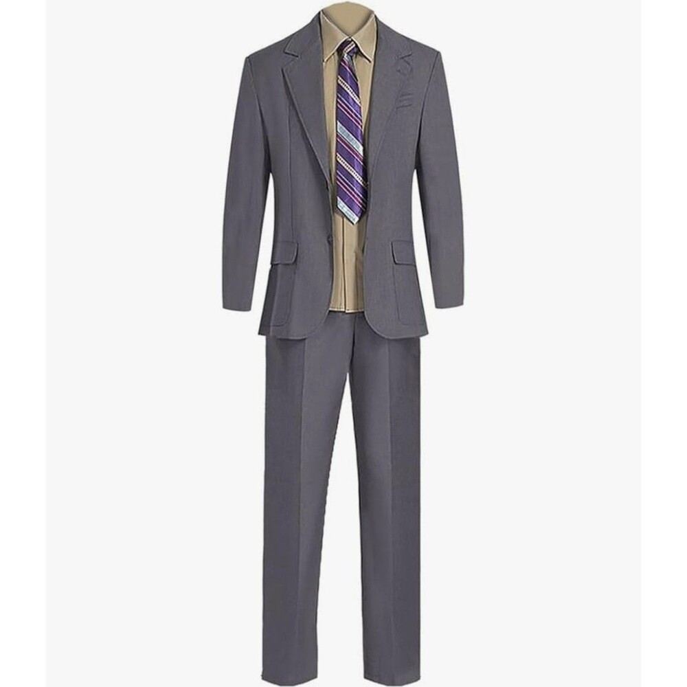 Arthur Fleck Costume  Outfit Gray Uniform Full Set Suit Halloween Size M New